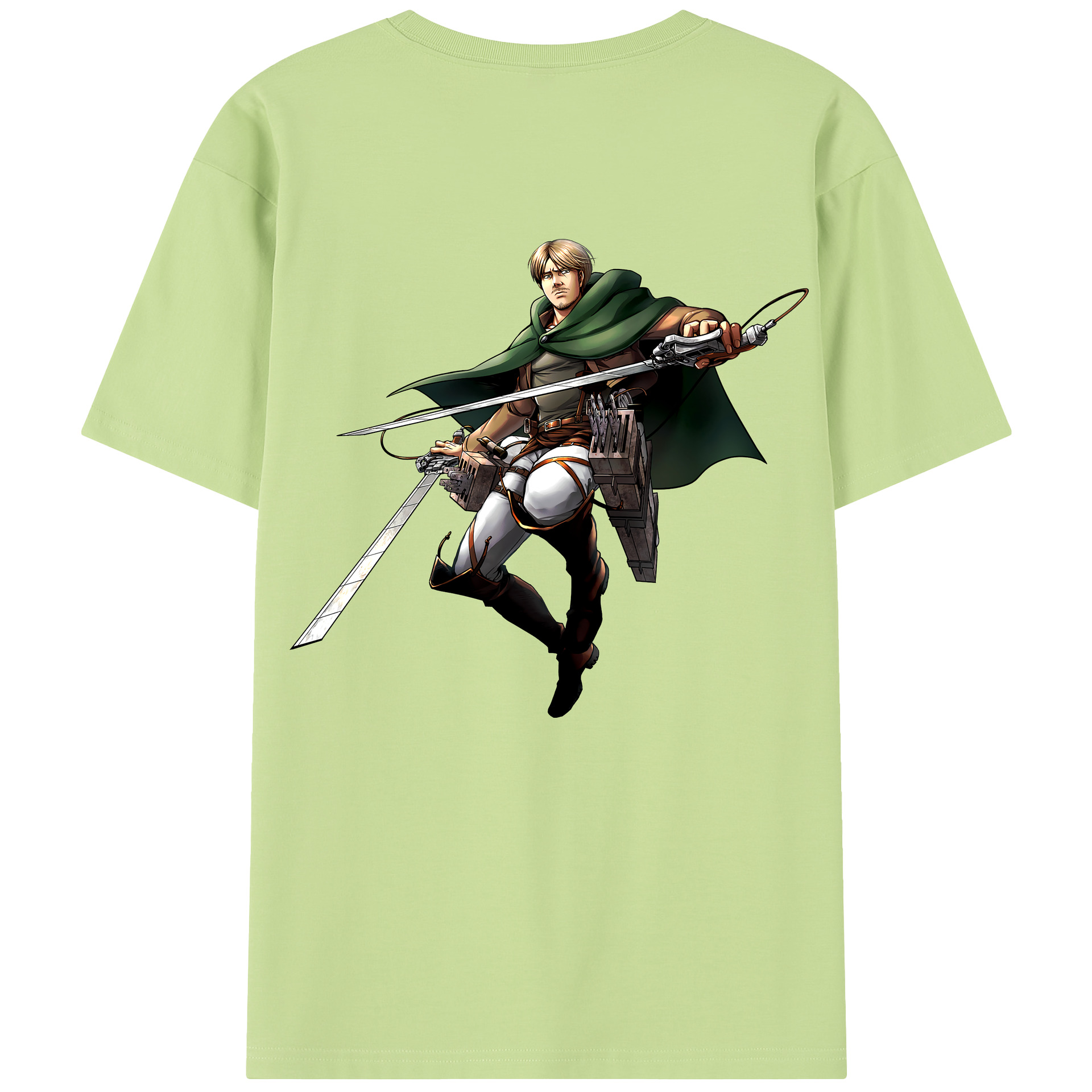 （画像用） 進撃の巨人 Attack on Titan 綿100％半袖Tシャツ（背面プリント）